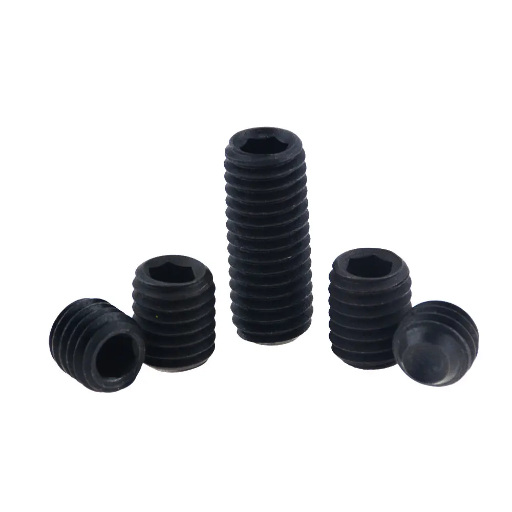 

50PCS M2*2 2.5 3 4 5 6 8 10 12 DIN916 Black Grade 12.9 Alloy Steel Hex Hexagon Socket Allen Cup Point Grub Screw Set Bolt M2x2