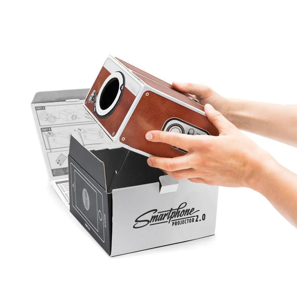 DIY Smart Phone Projector 2.0 Second Generation DIY installation Small Projector Digital Home Theater Entertainment Projector