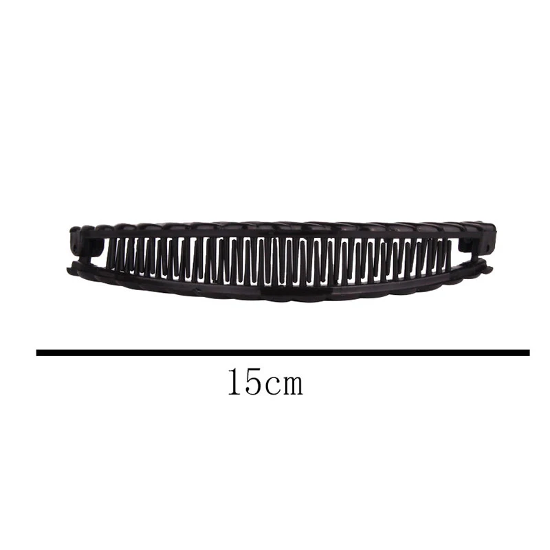 Korea Banana Hair Clip New Solid Color Hair Claws Women Barrettes Hairpins Hair Accessories For Girls Ponytail Hoder Hair Clamp