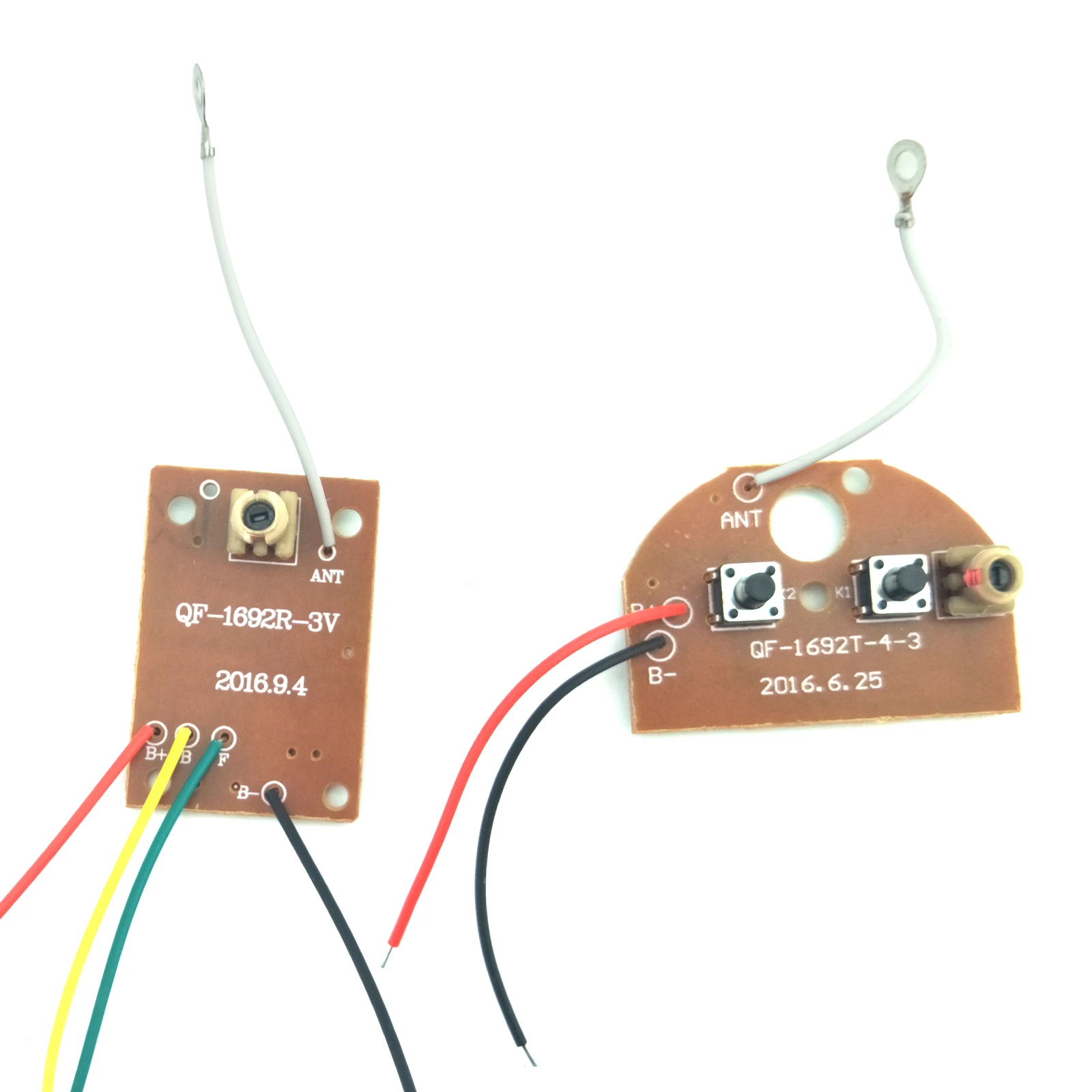 2CH RC รีโมทคอนโทรล27MHz วงจร PCB Transmitter และ Receiver Board วิทยุระบบชุดเสาอากาศสำหรับงานอดิเรก DIY รถบรรทุกรถบรรทุกของเล่น