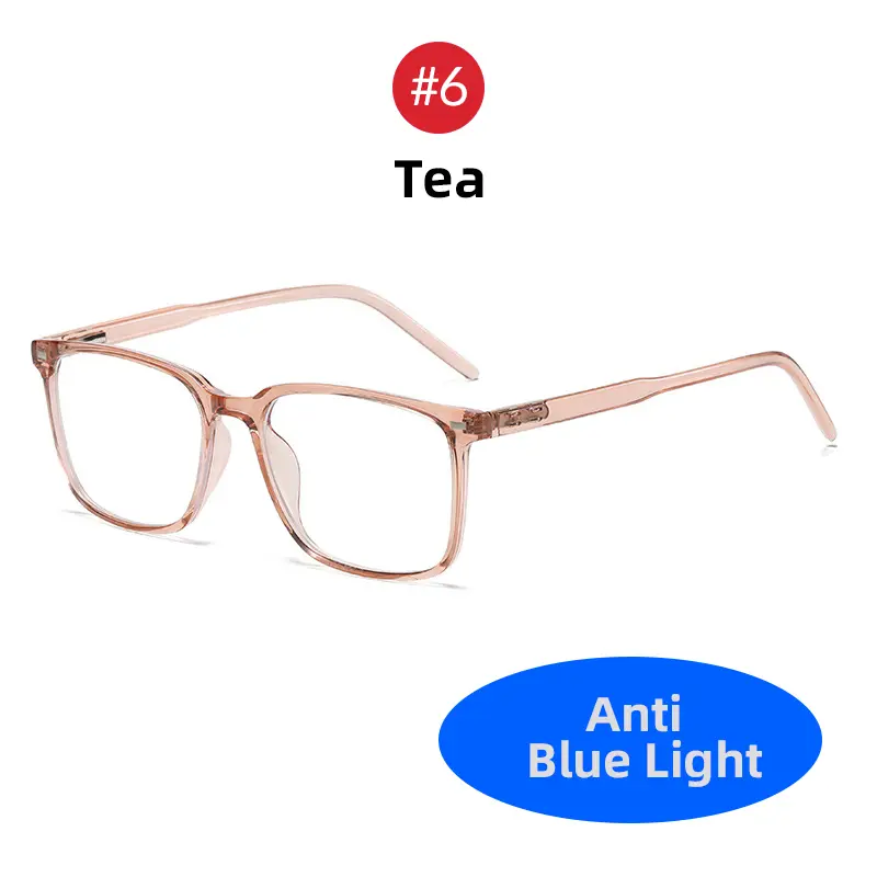 VIVIBEE Classic Square Blue Light Blocking Men Glasses Computer Gaming TR90 Black Anti Ray Eyeglasses Better Sleep Clear Eyewear - Image 15