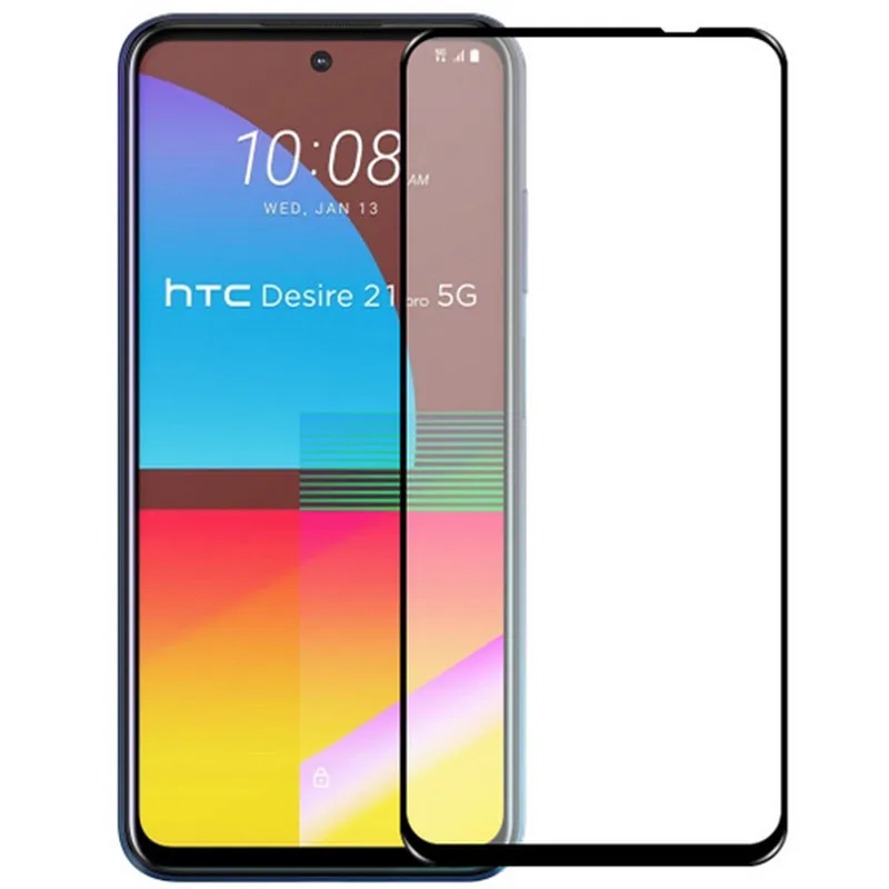 

Полное покрытие из закаленного стекла для HTC Desire 22 21 Pro 5G D22 D21 Pro D21Pro, защитная пленка для экрана