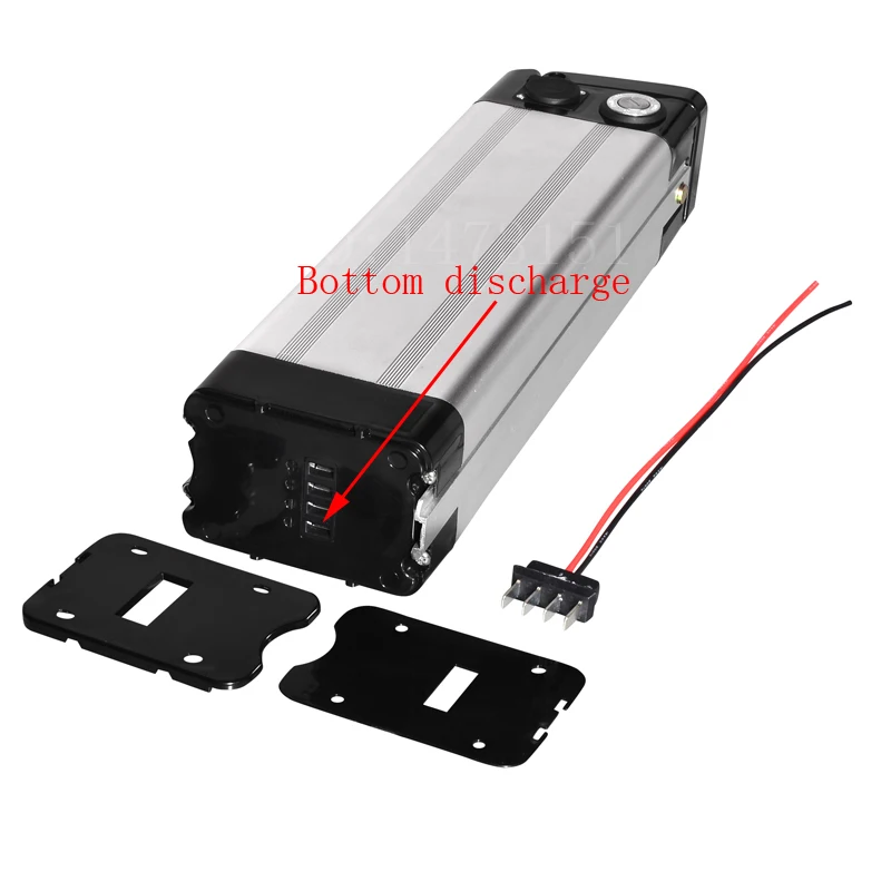 Custodia per batteria al litio 24V 36V 48V 24V 36V 48V custodia per batteria bici elettrica 24V 36V 48V argento pesce bici elettrica custodia in