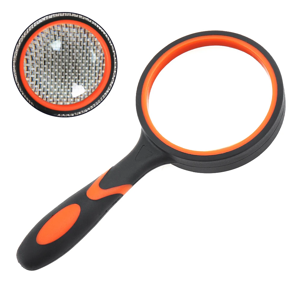 10X 65MM Portable Glass Lenses Handheld Magnifier for Antique Viewing / Reading / Jewelry Identification Convenient Accessories