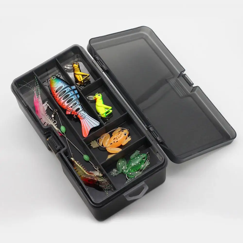 Fishing Box Double Layer Large Capacity Double Sided Storage Box Thickening Bait Fishing Accessory for Outdoor Fishing Accessori