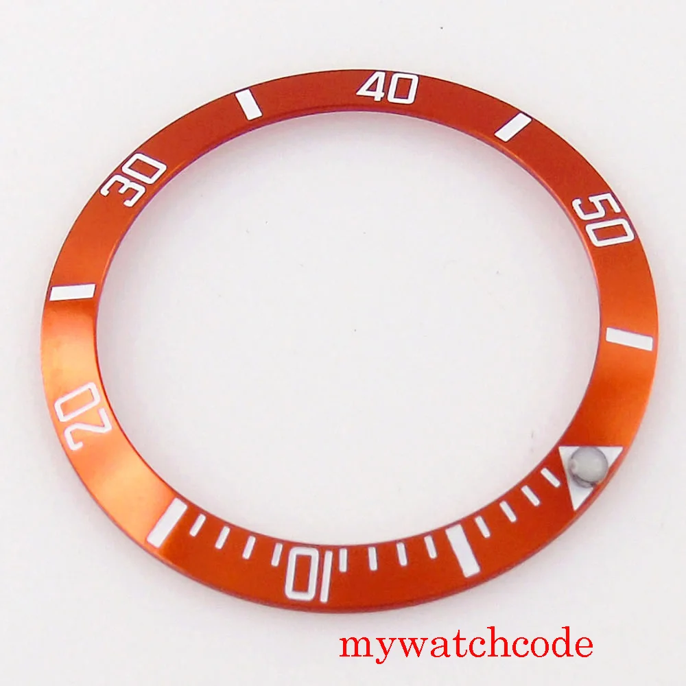 38มม.* 30.6มม.ฝาโลหะผสมใส่แหวนสำหรับ40มม.นาฬิกา Slope นาฬิกาข้อมือสีส้ม/สีม่วงสี