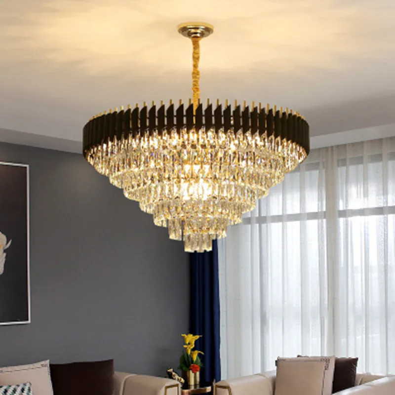 

Post modern crystal chandelier living room light luxury villa bedroom duplex clothing store model room dining room chandelier