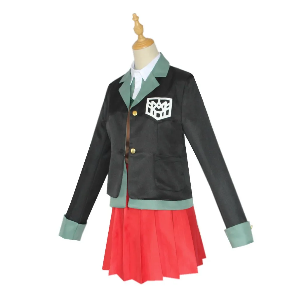 Danganronpa Magician Yumeno Himiko Cosplay Costume School Girl Uniform Halloween Party Skirt Set Suit Red Wig Magic Hat