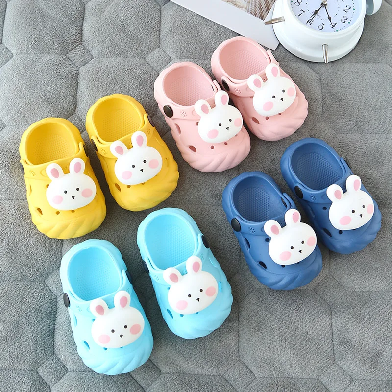 Summer Children\'s Slippers Mules Clogs Kids Summer Garden Shoes Girl Boy Beach Shoes Cute Animal Baby Shoes