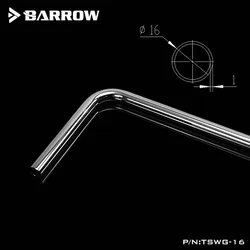 Barrow pc water cooling Metal pipe Tube,14mm/16mm 90 Degree bending Copper for water cooler TDWG-14 TSWG-14 TDWG-16 TSWG-16