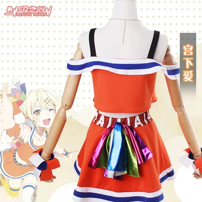 COSLEE Anime Love Live! Nijigasaki High School Idol Club Miyashita Ai School Uniform Dress Cosplay Costume Halloween Party Outfi