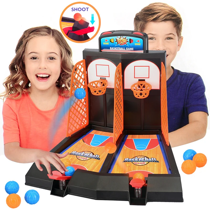 Children's toys double finger ejection basketball court board game parent-child interactive boy desktop educational toy