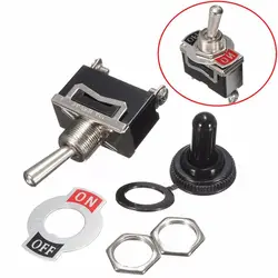 1PCS DIY Toggle Switch ON-OFF 2Pin 2 Position Latching KN3C-101 6A/250VAC 10A/125VAC Power Button Switch Car