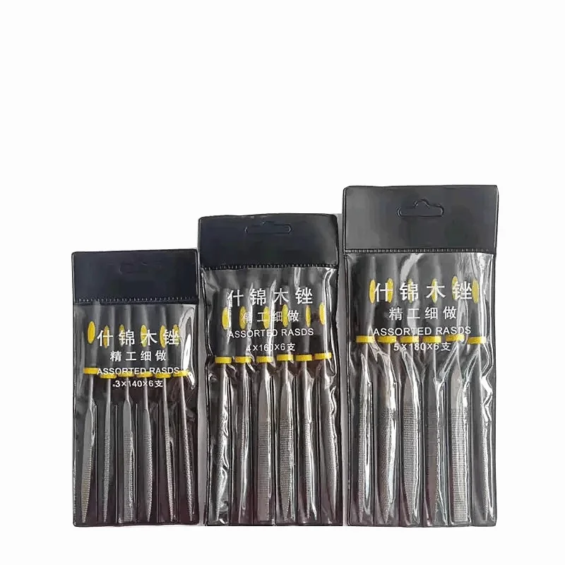 Citop-Juego de 6 unids/set de limas de Metal de 3x140mm, 4x160mm, 5x180mm, Mini Lima de aguja de raspado surtido, herramientas manuales de molienda de madera