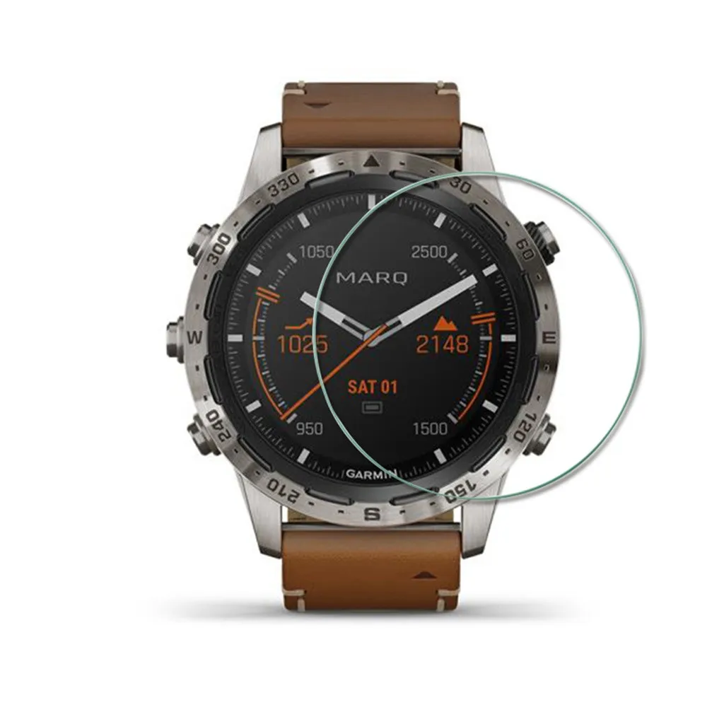 For Garmin MARQ Captain 0.3mm 2.5D 9H Screen  Tempered  Anti-Scratch Glass Film Ultra Clear Anti-Fingerprint