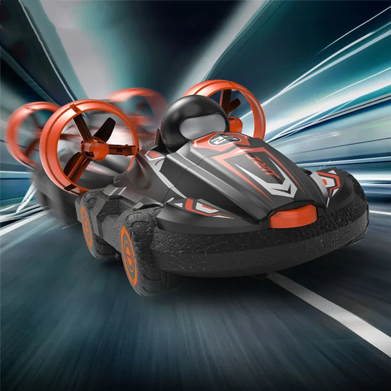 Coche multifunción de deriva de agua y tierra, 2,4G, Control remoto eléctrico, RC Hovercraft, conducción de tierra/agua, barco RC, coche de juguete, regalo para niño