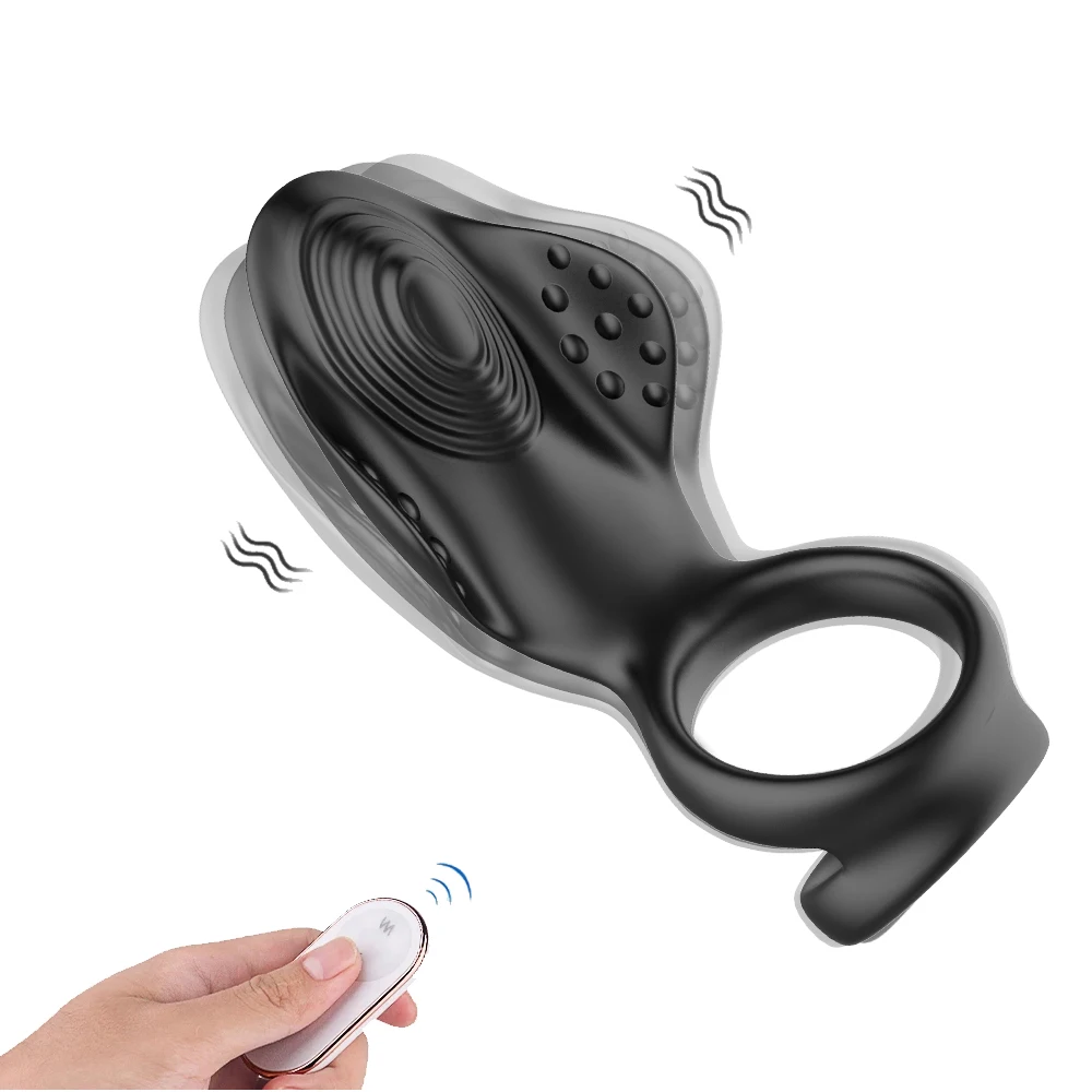 Remote Control Penis Ring Vibrators for Men Male Glans Massager Penis Stimulation Delay Trainer Male Cock Ring Adult Sex Toys