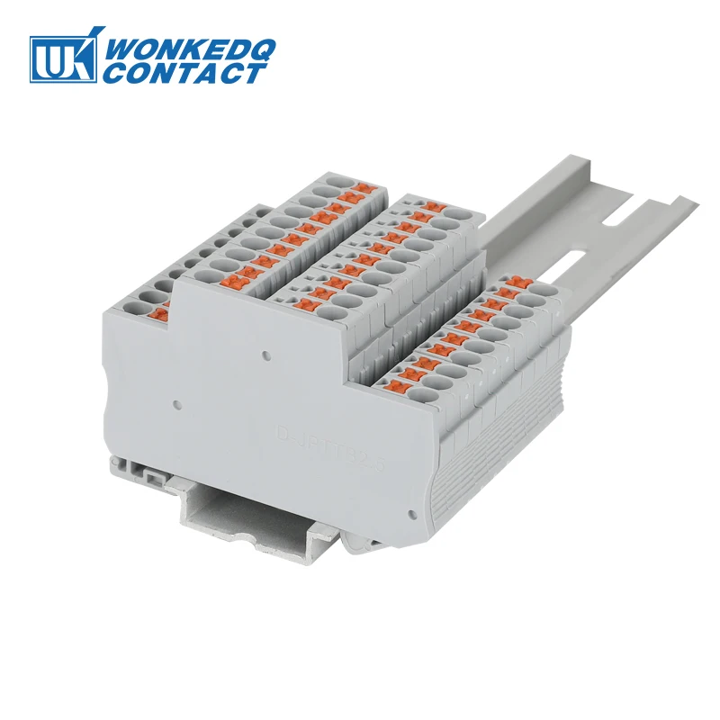 1 Stück D-PTTB2.5 Barrier Plate PTTB2.5 2 Level Wire Electrical Connector Din Rail Terminal Block Accessories End Cover D-PTTB 2.5 – Detail 4