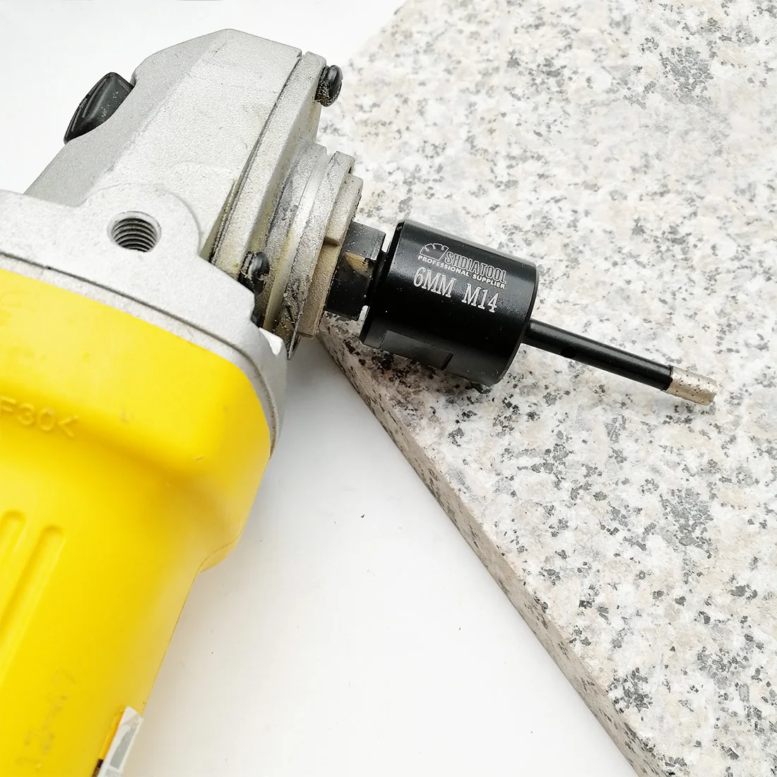Shdiatool 1pcダイヤモンド溶接掘削コアビット (ウェット) M14スレッド掘削花崗岩とマーベルホールソー