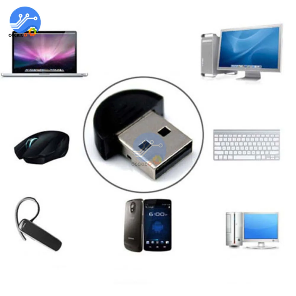 USB 2.0 Bluetooth Dongle ตัวรับสัญญาณ WiFi สำหรับ PC ลำโพงคอมพิวเตอร์เมาส์ตัวรับสัญญาณเครื่องส่งสัญญาณอะแดปเตอร์ USB