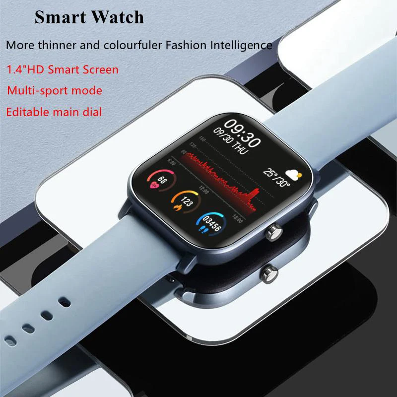 P8 Smart Watch Men Women Heart Rate Blood Pressure Monitor Bluetooth Connect Smartwatch Fitness for Android Watch Smart