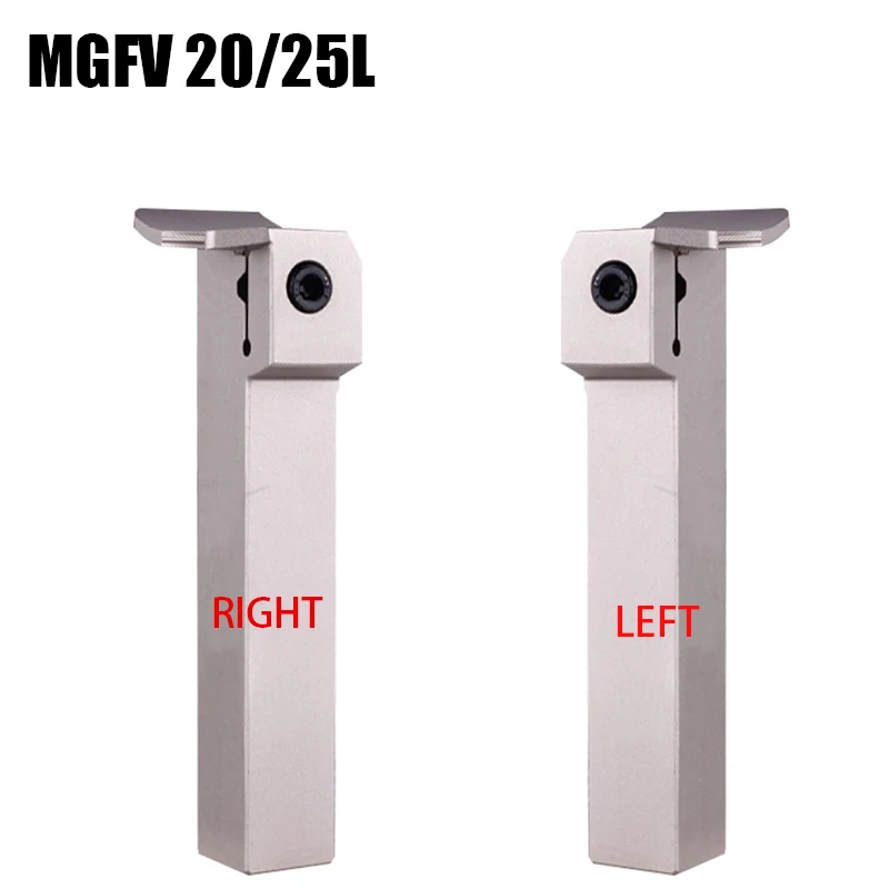 Mgfv Cnc 7-shaped Torno Ferramenta de Corte Barra de Entalho Branco com Rosto Circular Grooving Torneamento Ferramenta Titular Mgfv325l15 Mgfv320l15