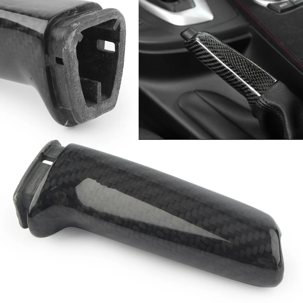 Carbon Style Car Hand Brake Cover Parking Brake Sleeve For BMW 1 2 3 4 M Series F20 F21 11-17 & F22 F32 F36 M3 M4 F80 F82 14-17