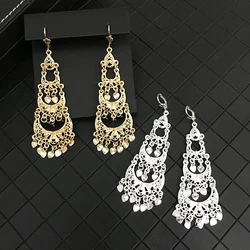 Algerian Style Fringe Earrings Carved Butterfly Wings Design Wedding Pendant Earrings Jewelry For Women