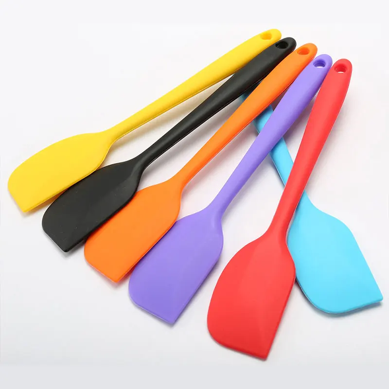 Multicolor Food Grade Non Stick Butter Cooking Silicone Spatula Set Cookie Pastry Scraper Cake Baking Spatula Silicone Spatula