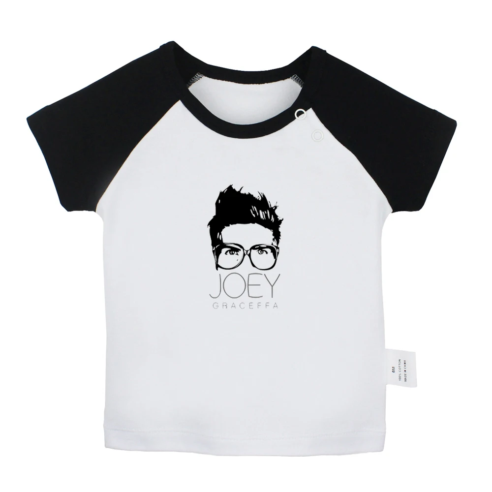 

Funny Youtube Celebrity Joey Graceffa Design Newborn Baby T-shirts Toddler Graphic Raglan Color Short Sleeve Tee Tops