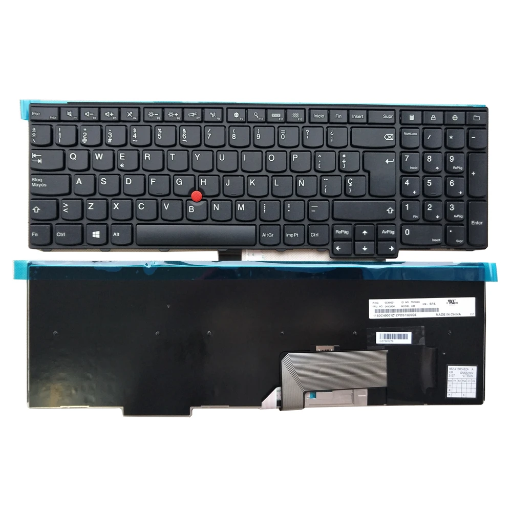 Spanish Latin Notebook Trackpoint Keyboard For Lenovo Thinkpad E531 L540 W540 W541 T540 T540P T560 E540 0C45001 04Y2436 73D0G6