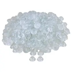 BQLZR 400PCS 15x6x8mm Light blue Chair Silicone Round Soft Rubber Anti-slip Foot Pad for Furniture Feet Chair Cup Table