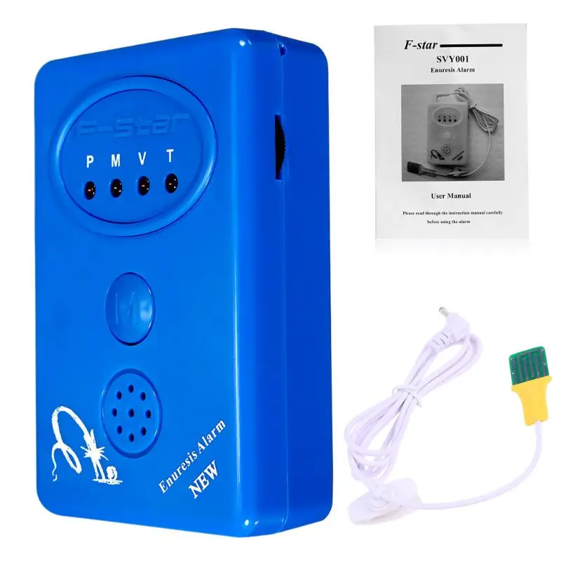 

MLMERY Adult Baby Bedwetting Enuresis Urine Bed Wetting Alarm +Sensor With Clamp Blue Baby Care