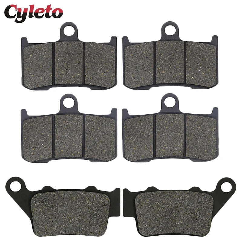 Cyleto Motorcycle Front and Rear Brake Pads for Triumph Street Triple 675R 675 R 2013 2014 2015 2016 RX675 2015 2016