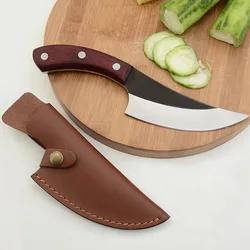 Butcher Knife Kitchen Manual Forged Fish Bone Planer 5.5 Inch Wooden Handle Household Kitchen Cooking Tool with Knife Set