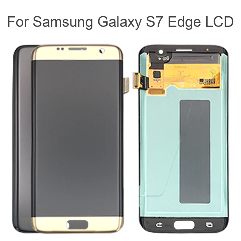 สำหรับ SAMSUNG Galaxy S7 EDGE จอแสดงผล LCD G935 G935F Touch Screen Digitizer ASSEMBLY แทนที่ 100% ทดสอบ