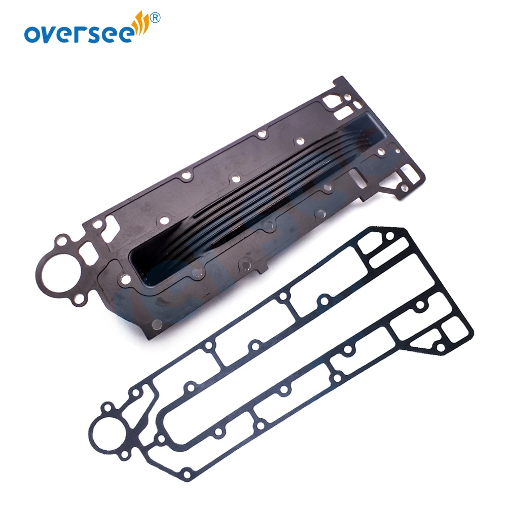 

6H3-41111-01-1S INNER COVER, EXHAUST + 6H3-41112-A0 GASKET For Yamaha 2 Stroke Outboard Engine Motor 60HP 70HP