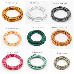 2m 3m 5m 10m VDE 2 Core Vintage Textile Fabric Cable Colorful Woven Braided Cable Flexible Power Cord Electrical Wire