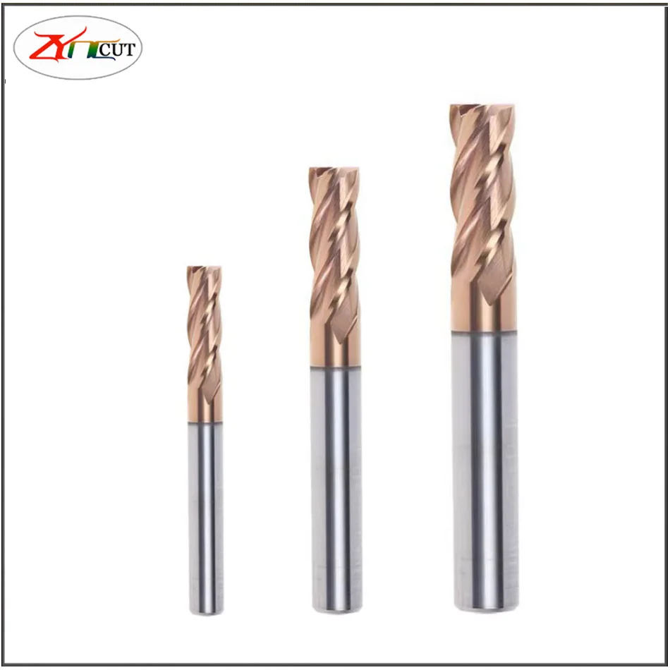 фреза по металлу 1.1-8.8mm HRC55 Milling Cutter Four edge decimal point non-standard carbide tungsten steel Flat bottom End mill