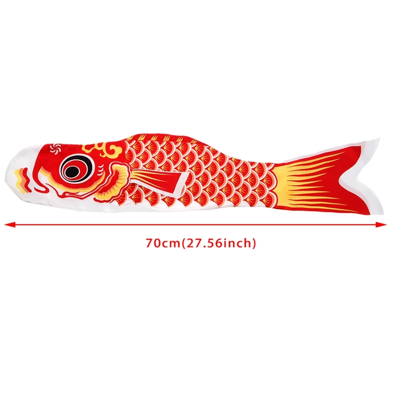 70cm Koi Nobori Carp Wind Socks Koinobori Colorful Fish Flag Hanging Wall Decor