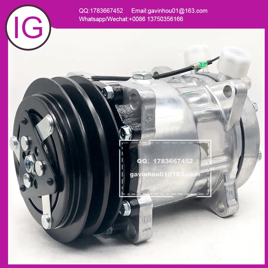 

Auto AC Compressor 132MMm 2pk 12V For Car Sanden SD7H15 7863 7867 8024 8031 8062 4663 4779 6036 8104 8258