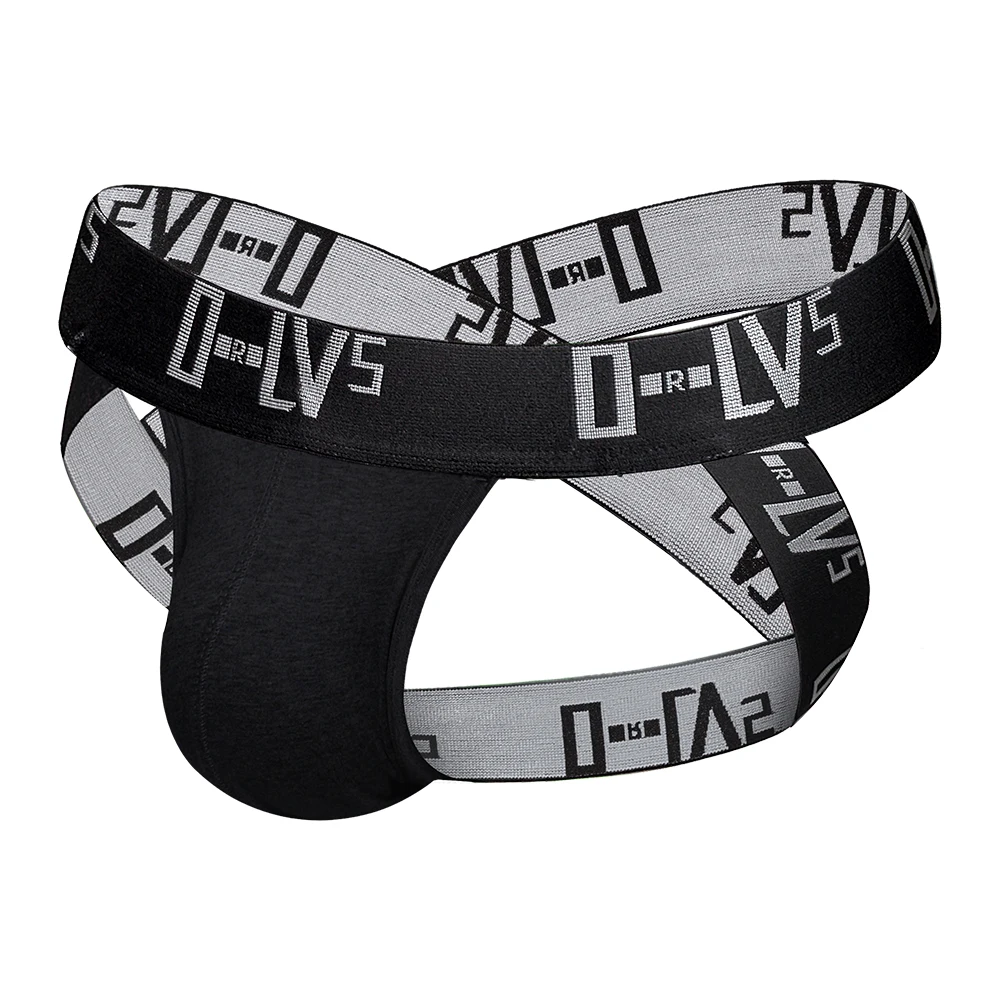 ORLVS Men\'s Underwear Sexy Briefs Thong Jockstrap Pouch Cuecas Man Cotton Panties Thongs Mesh Underpants Gay Slip Homme Srting