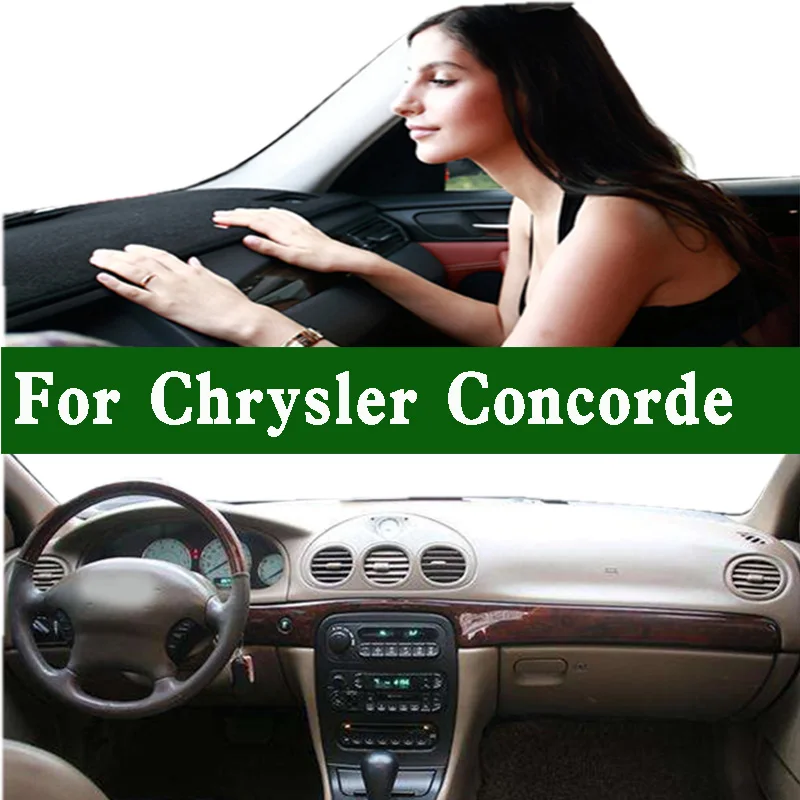 For Chrysler Concorde LHS 300M LR LX Supercharged V6 24V Dashmat Dashboard Cover Pad Dash Mat Carpet Suede Leather Ornaments