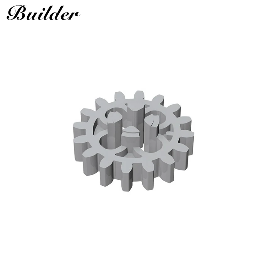 Little Builder 4019 MOC Technology Part 16 Tooth Gear 10pcs Building Blocks DIY Creative Particles Toys Gift for Children