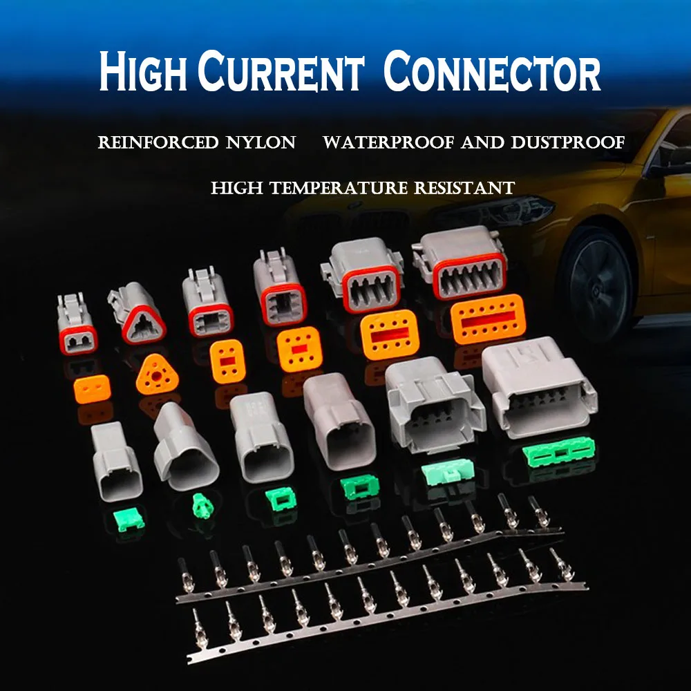 1 Set DT-Steckverbinder DT06-2S/DT04-2P 2P 3P 4P 6P 8P 12P Wasserdichter Elektrischer Steckverbinder für Automotoren mit Pins 22-16AWG – Detail 1