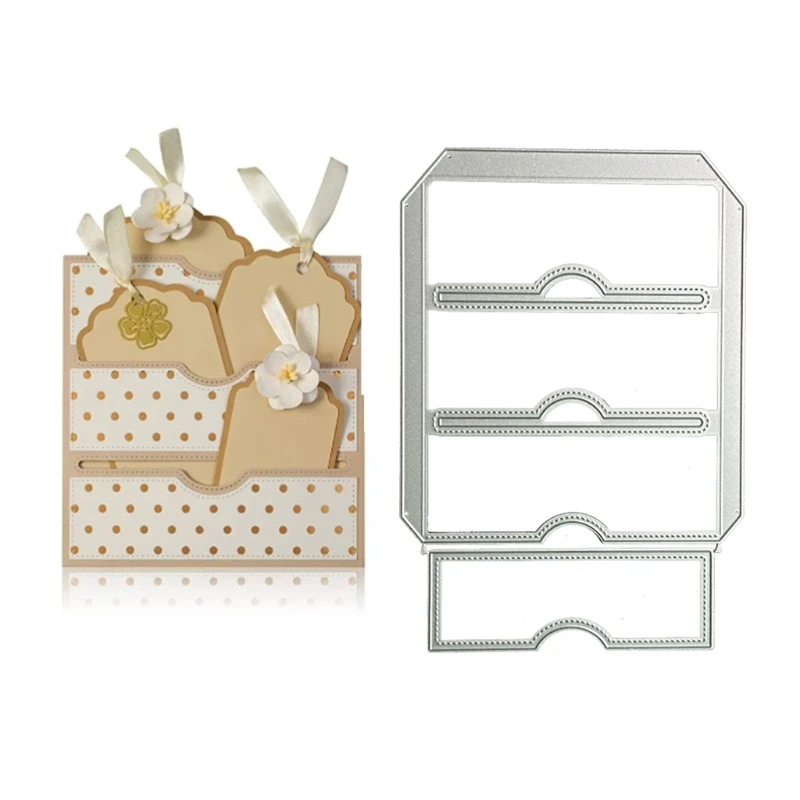 Buste fustelle in metallo Stencil fai da te Scrapbooking Album modello di carta di carta