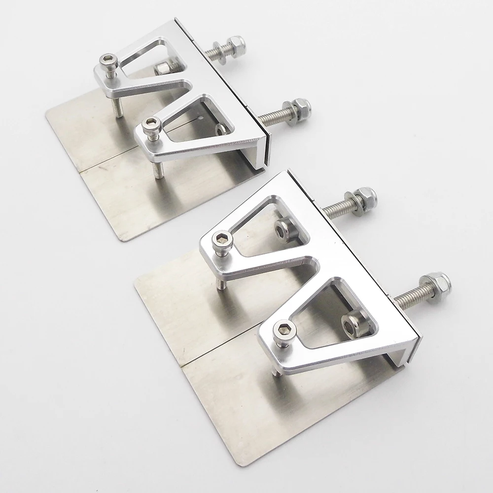 1Pair RC Boat Trim Tabs Balance Plate 57mm*48mm Trim Flaps for 80-120cm RC Electric Gas Nitro Boat Speed MONO Vee Oval