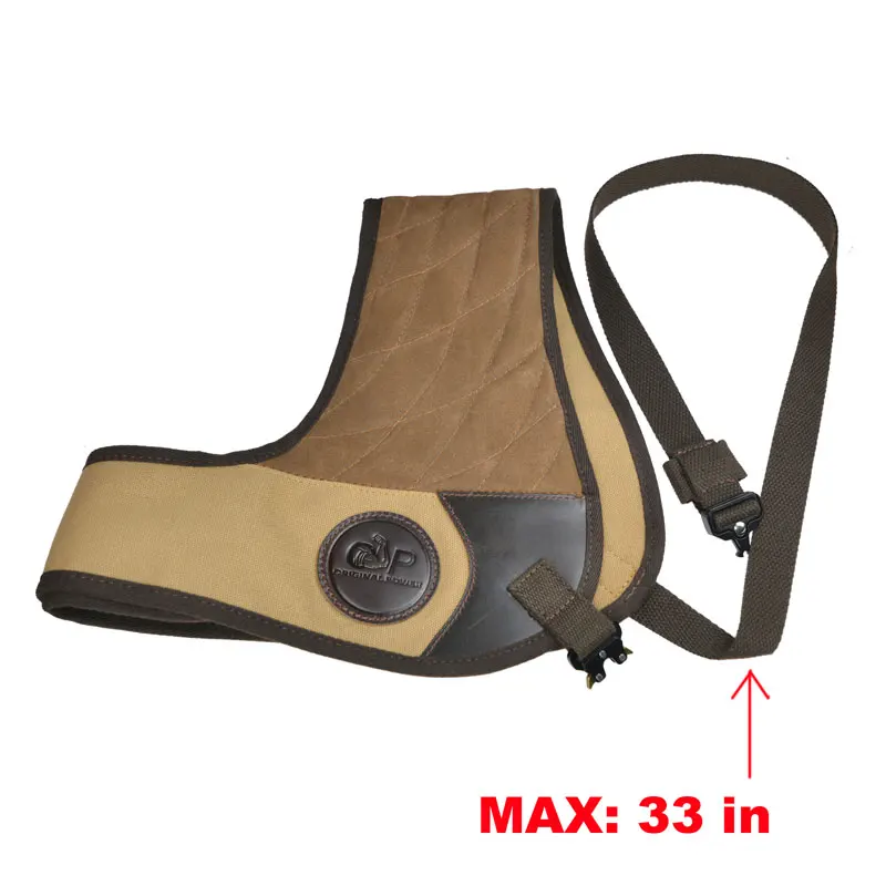 Leather Canvas Gun Buttstock Recoil Shiled Shotgun Rifle Shoulder Protective Shooting Pad Shirt Vest Hunting Gun Accessories