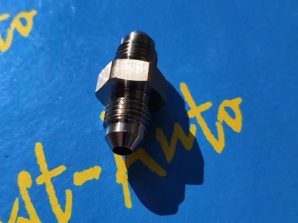 Stainless Steel 7/16-20unf thread male -4an AN4 an-4 to an4 -4an male adaptor Brake pump Hose ptfe Swivel end Fittings