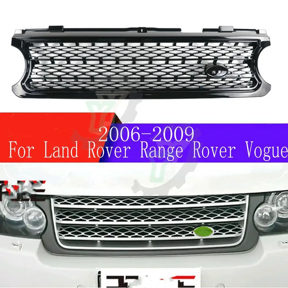 

4.2 For Land Rover Range Rover Vogue L322 2006 2007 2008 2009 Car Accessory Front Bumper Grille Centre Panel Styling Upper Grill